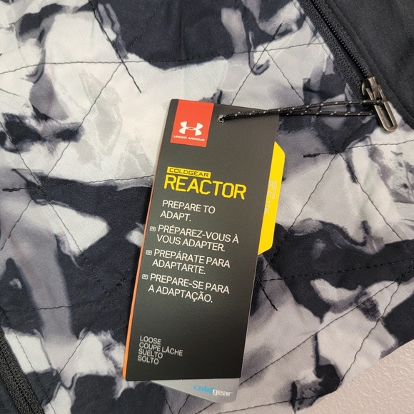 Under Armour ColdGear Reactor Jacket - Black And White Pattern - Picture 9 of 11